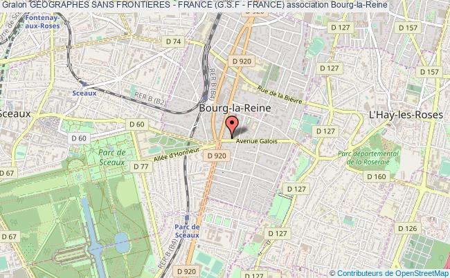 plan association Geographes Sans Frontieres - France (g.s.f - France) Bourg-la-Reine