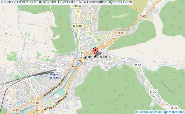 plan association Geopark International Developpement Digne-les-Bains