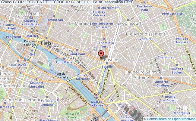 plan association Georges Seba Et Le Choeur Gospel De Paris Paris