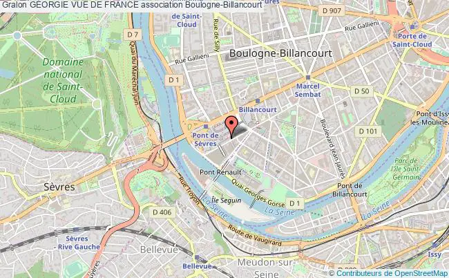 plan association GÉorgie Vue De France Boulogne-Billancourt