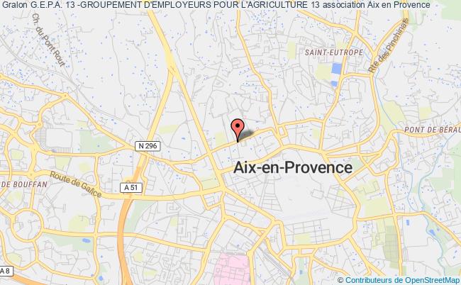 plan association G.e.p.a. 13 -groupement D'employeurs Pour L'agriculture 13 Aix-en-Provence