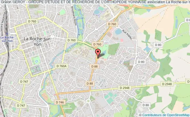 plan association Geroy - Groupe D'etude Et De Recherche De L'orthopedie Yonnaise La Roche-sur-Yon