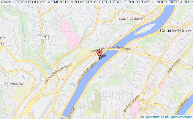 plan association Gestemploi (groupement D'employeurs Secteur Textile Pour L'emploi Nord-isÈre & RhÔne) Lyon