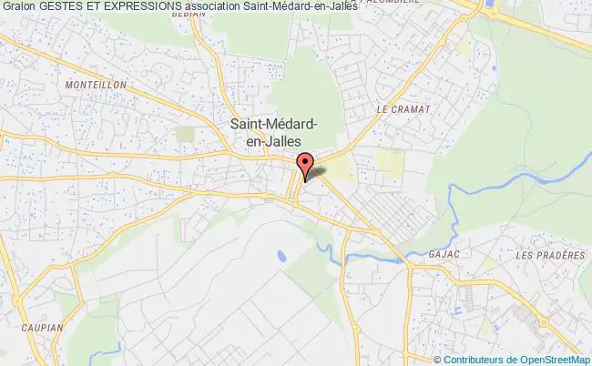 plan association Gestes Et Expressions Saint-Médard-en-Jalles