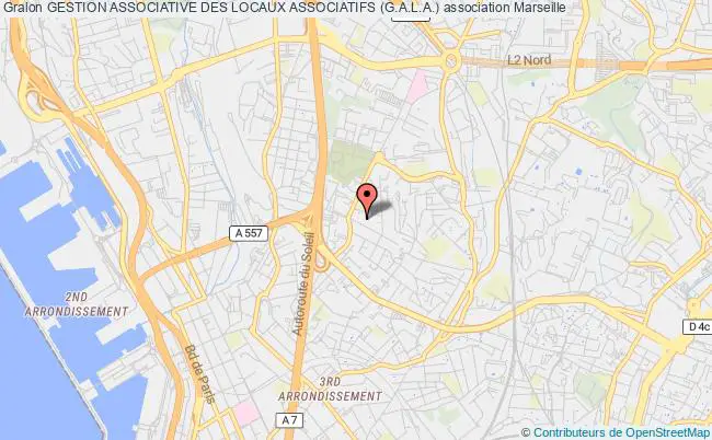 plan association Gestion Associative Des Locaux Associatifs (g.a.l.a.) Marseille 14e