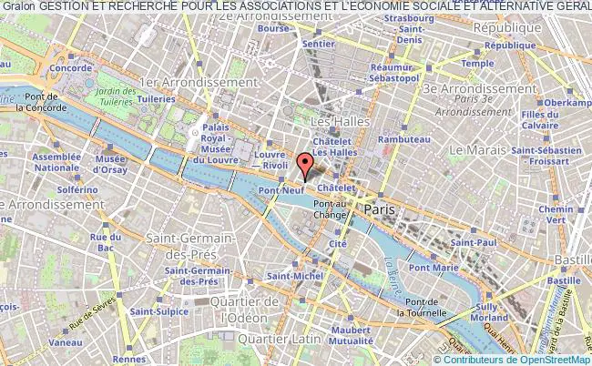 plan association Gestion Et Recherche Pour Les Associations Et L'economie Sociale Et Alternative Geralter Paris