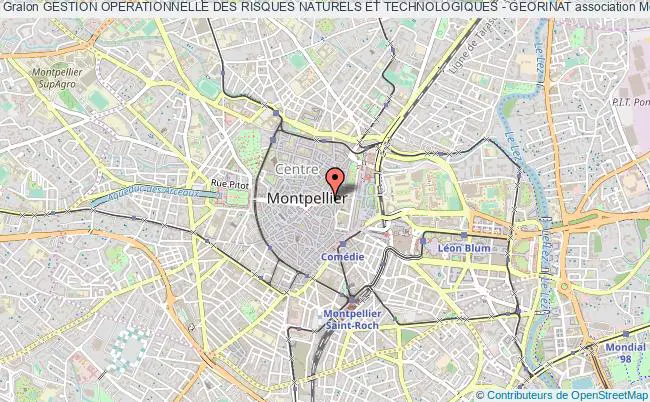 plan association Gestion Operationnelle Des Risques Naturels Et Technologiques - Georinat Montpellier