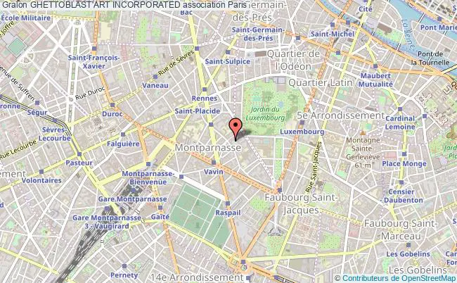 plan association Ghettoblast'art Incorporated Paris