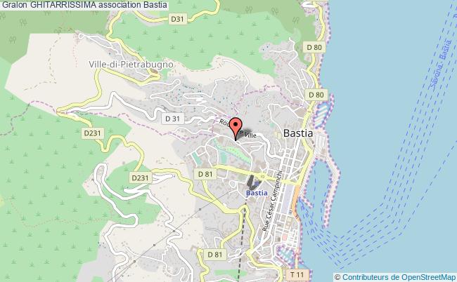 plan association Ghitarrissima Bastia