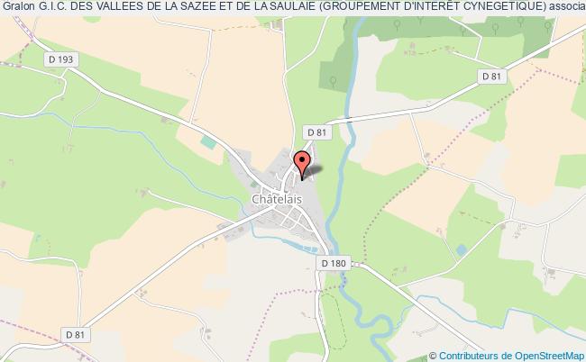 plan association G.i.c. Des Vallees De La Sazee Et De La Saulaie (groupement D'interÊt Cynegetique) Montguillon