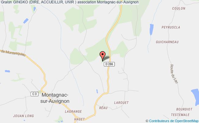 plan association Gingko (dire, Accueillir, Unir ) Montagnac-sur-Auvignon