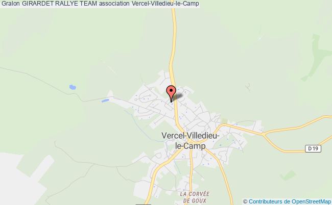 plan association Girardet Rallye Team Vercel-Villedieu-le-Camp