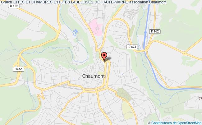 plan association Gites Et Chambres D'hotes Labellises De Haute-marne Chaumont