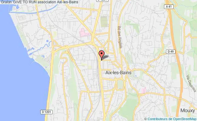 plan association Give To Run Aix-les-Bains