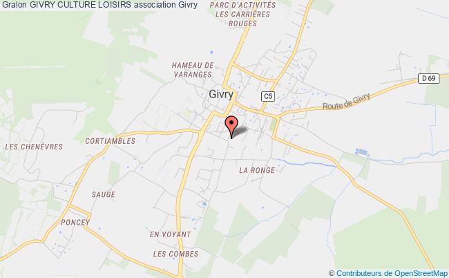 plan association Givry Culture Loisirs Givry