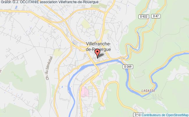 plan association G.j. Occitanie Villefranche-de-Rouergue