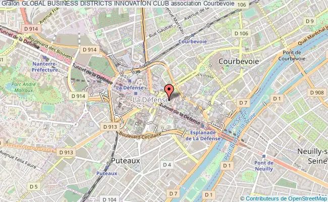 plan association Global Business Districts Innovation Club Courbevoie