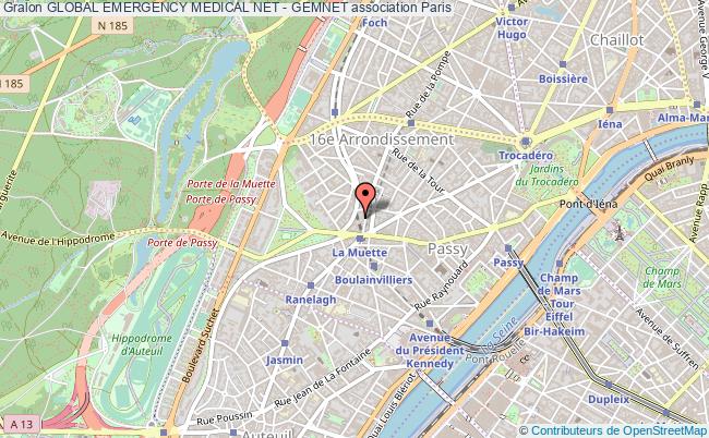 plan association Global Emergency Medical Net - Gemnet Paris