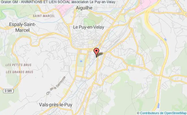 plan association Gm - Animations Et Lien Social Le    Puy-en-Velay