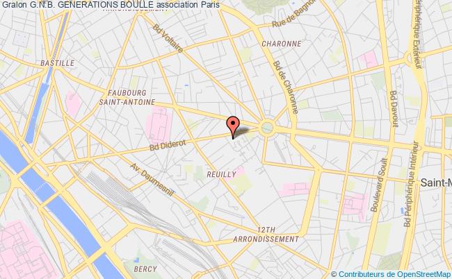 plan association G.n.b. Generations Boulle Paris