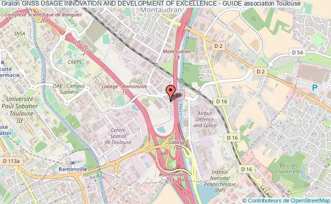 plan association Gnss Usage Innovation And Development Of Excellence - Guide Toulouse