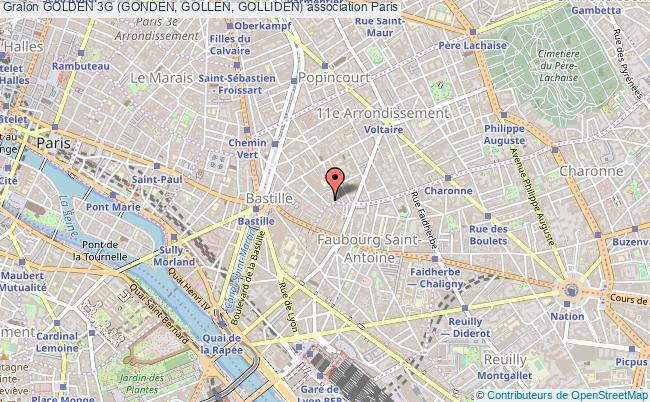 plan association Golden 3g (gonden, Gollen, Golliden) Paris