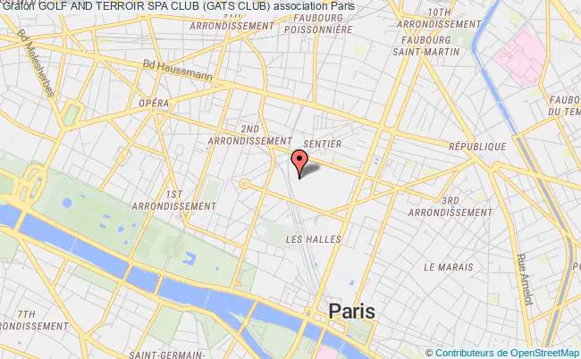 plan association Golf And Terroir Spa Club (gats Club) Paris 2e