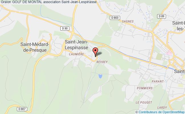 plan association Golf De Montal Saint-Jean-Lespinasse