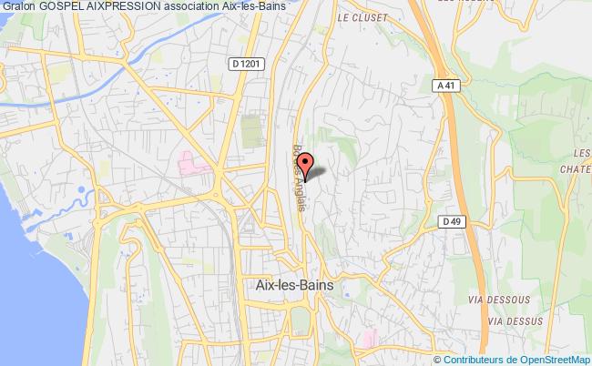 plan association Gospel Aixpression Aix-les-Bains