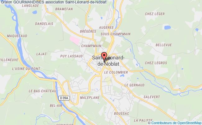 plan association Gourmandises Saint-Léonard-de-Noblat