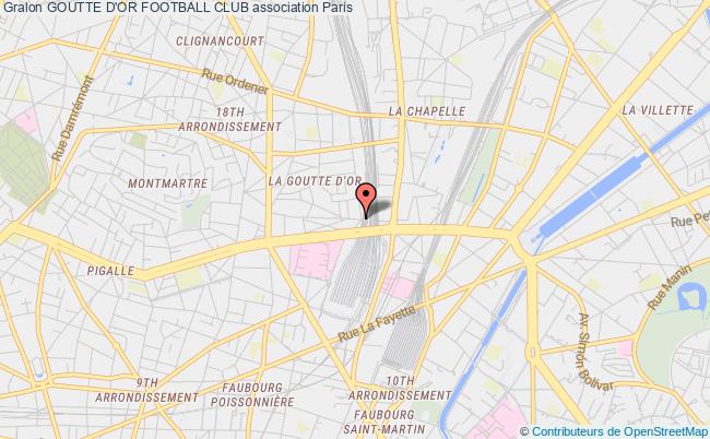 plan association Goutte D'or Football Club Paris