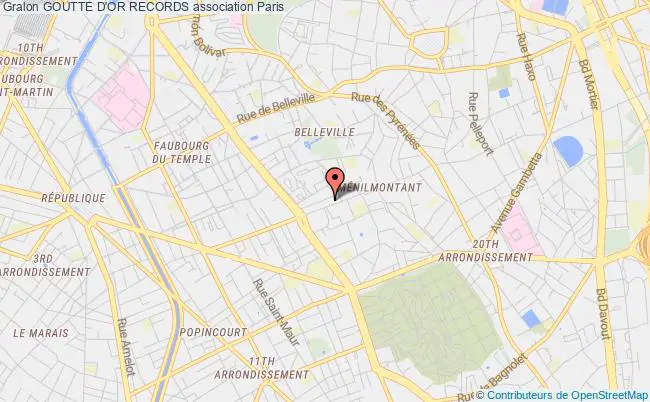 plan association Goutte D'or Records Paris