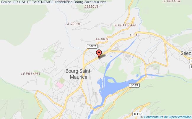 plan association Gr Haute Tarentaise Bourg-Saint-Maurice