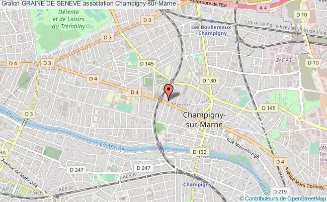 plan association Graine De Seneve Champigny-sur-Marne
