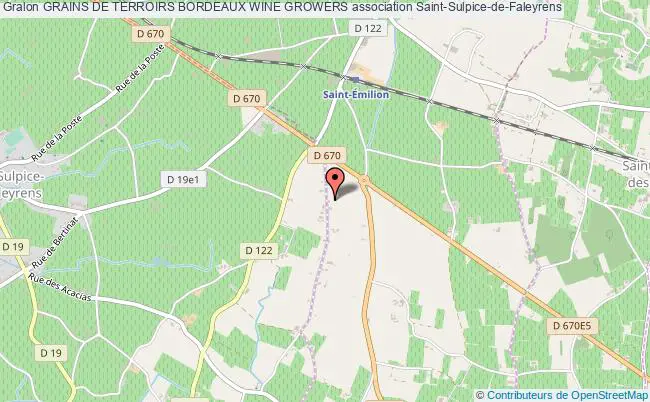 plan association Grains De Terroirs Bordeaux Wine Growers Saint-Sulpice-de-Faleyrens