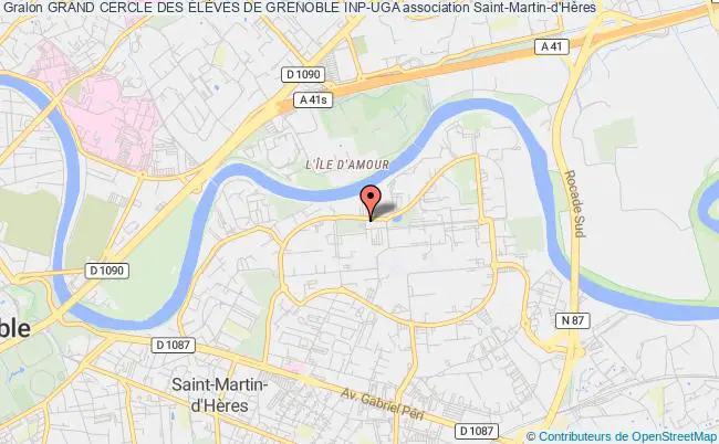 plan association Grand Cercle Des ÉlÈves De Grenoble Inp-uga Saint-Martin-d'Hères Cedex