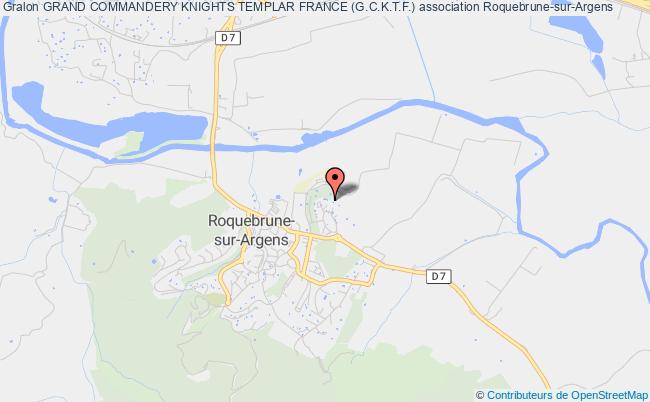plan association Grand Commandery Knights Templar France (g.c.k.t.f.) Roquebrune-sur-Argens