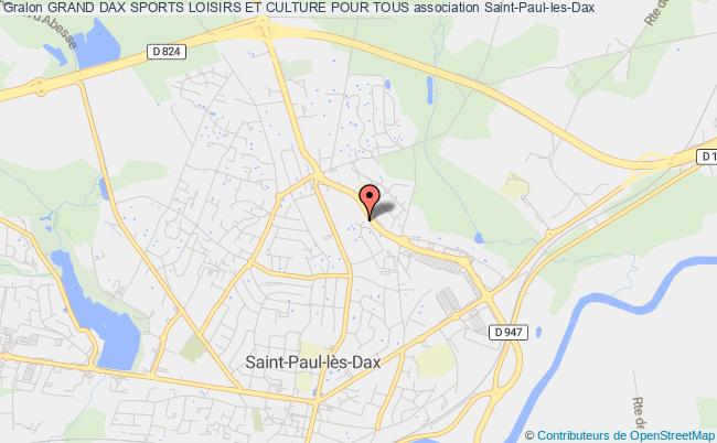 plan association Grand Dax Sports Loisirs Et Culture Pour Tous Saint-Paul-lès-Dax