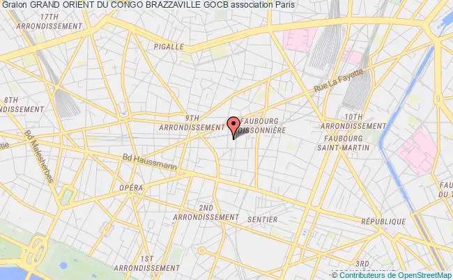 plan association Grand Orient Du Congo Brazzaville Gocb Paris