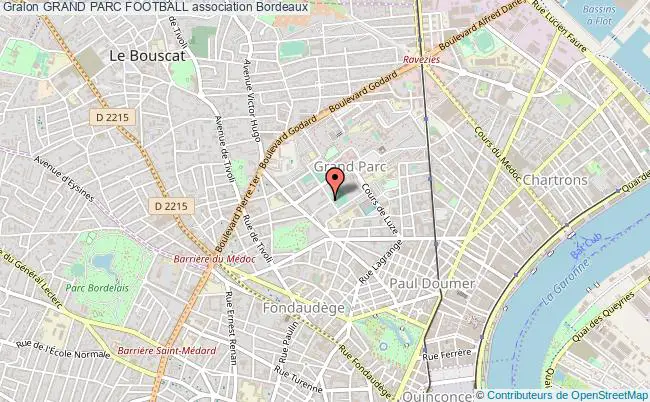 plan association Grand Parc Football Bordeaux