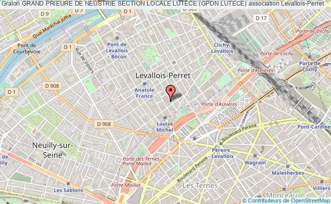 plan association Grand Prieure De Neustrie Section Locale Lutece (gpdn Lutece) Levallois-Perret