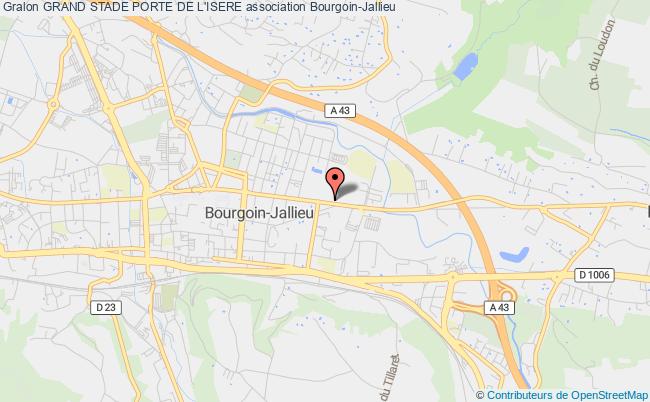plan association Grand Stade Porte De L'isere Bourgoin-Jallieu