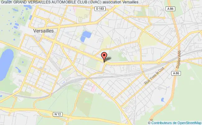 plan association Grand Versailles Automobile Club (gvac) Versailles
