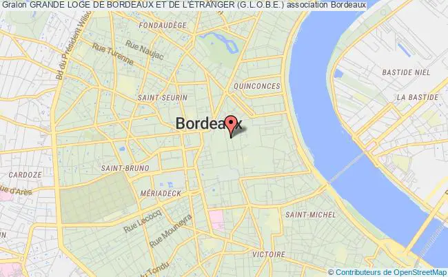 plan association Grande Loge De Bordeaux Et De L'Étranger (g.l.o.b.e.) Bordeaux