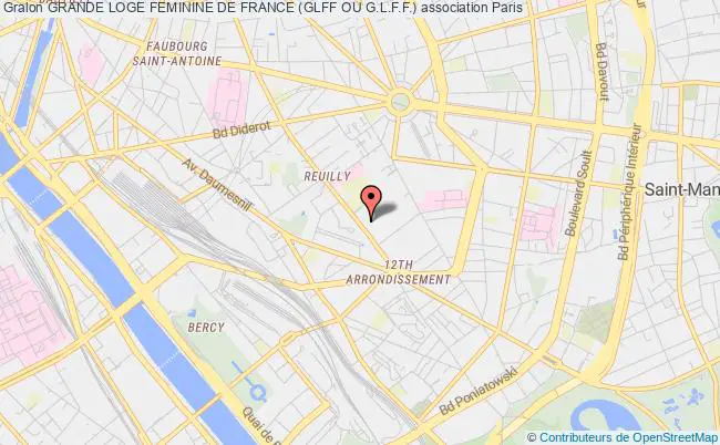 plan association Grande Loge Feminine De France (glff Ou G.l.f.f.) Paris