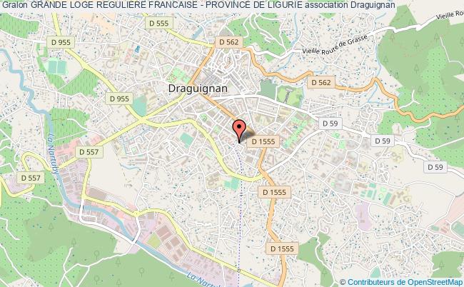 plan association Grande Loge Reguliere Francaise - Province De Ligurie Draguignan