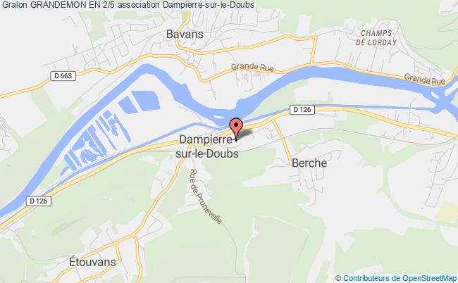 plan association Grandemon En 2/5 Dampierre-sur-le-Doubs