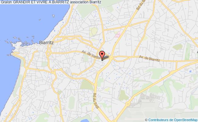 plan association Grandir Et Vivre À Biarritz Biarritz