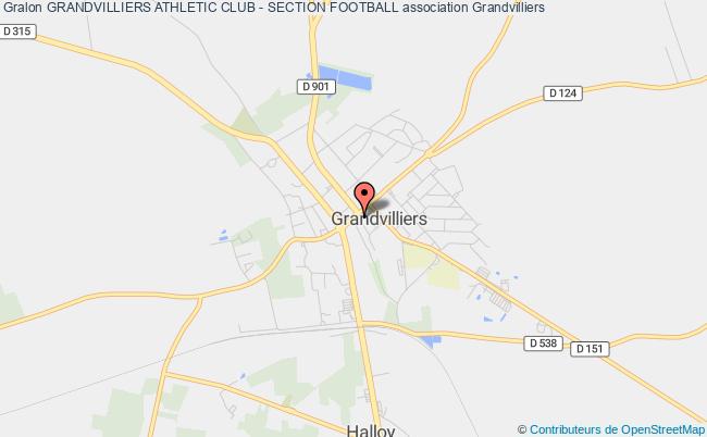 plan association Grandvilliers Athletic Club - Section Football Grandvilliers