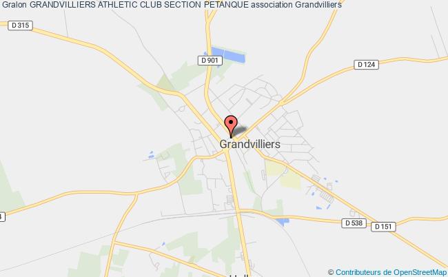 plan association Grandvilliers Athletic Club Section Petanque Grandvilliers
